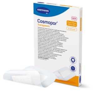 Transparent Film Dressing with Pad Cosmopor 3.2 X 4 Inch 4 Tab Delivery Rectangle Sterile
