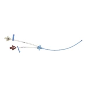 Pressure Injectable Central Venous Catheter Tray Arrowg+ard Blue Plus Straight Soft Tip 7 Fr. Double Lumen
