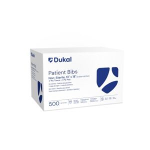 Dental Bib Dukal 13 X 18 Inch Blue