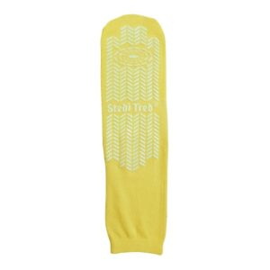 Risk Management Slipper Socks Stedi Tred Unisex Adult Bariatric Plus Double Tread Single Patient Use Yellow