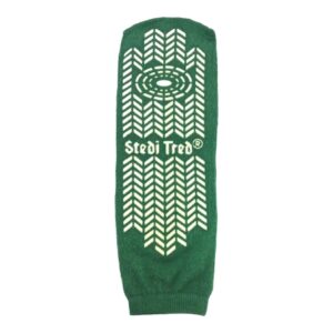 Slipper Socks Stedi Tred Unisex Adult Large Double Tread Single Patient Use Green
