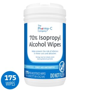 Antiseptic Skin Wipe Isopropyl Alcohol The Pharma-C Company  Towelette Canister