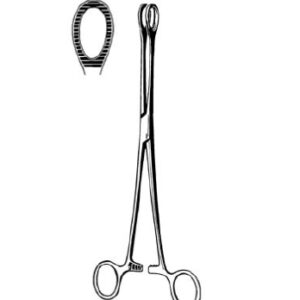 Sponge Forceps Econo Sterile Ballenger 7 Inch Length Floor / Office Grade Pakistani Stainless Steel Sterile Locking Finger Ring Handle Straight Serrated Oval Loop Tips
