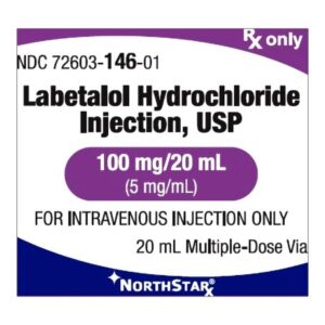 Labetalol HCl 5 mg / mL Injection 20 mL