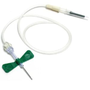 Vacuette Blood Collection Set 21 Gauge 3/4 Inch Needle Length Safety Needle 12 Inch Tubing Sterile