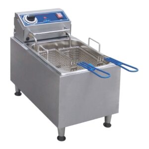 Countertop Electric Fryer Globe Food Equipment Stainless Steel