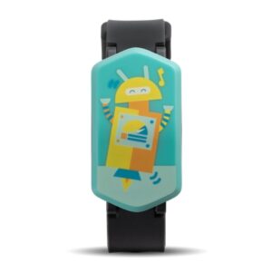 Biomarker Monitor with Robot Cover Kiddo Monitoring Heart, Temperature USB  Charger