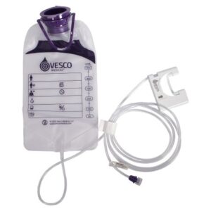 Enteral Feeding Pump Bag Set Vesco Q 500 mL PVC NonSterile ENFit Connector