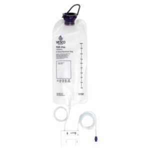 Enteral Feeding Pump Bag Set Vesco Q 1000 mL NonSterile ENFit Connector