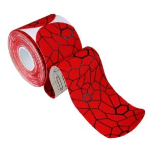 Kinesiology Tape Theraband Red / Black 2 Inch X 16.4 Foot Cotton / Spandex NonSterile
