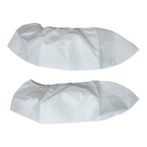 Cleanroom Shoe Cover One Size Fits Most Shoe High Nonskid Sole White Sterile