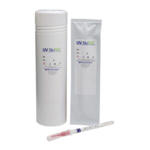 Quality Control Organism UV-BioTAG Listeria Monocytogenes (1/2a) derived from FDA LS808 Tryptic Soy Agar (Soybean Casein Digest Agar), Non-selective Sheep Blood Agar, Standard Methods Agar (Plate Count Agar) or Nutrient Agar Bovine Skim Milk, Carbohydrate, Porcine Gelatine, Ascorbic Acid