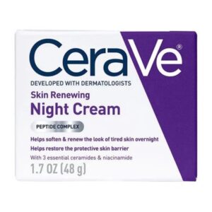 Facial Moisturizer CeraVe Skin Renewing Night Cream 1.7 oz. Jar Unscented Cream