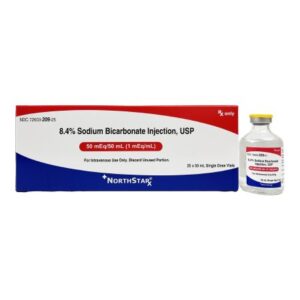 Sodium Bicarbonate, Preservative Free 8.4%, 1 mEq / mL Injection 50 mL