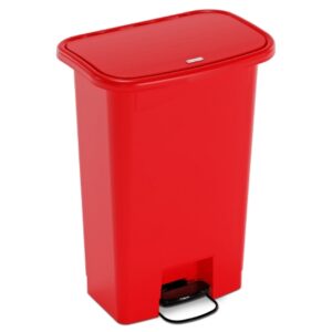 Trash Can Detecto Waste Mate 32 Quart / 8 gal. Red Plastic Rectangular