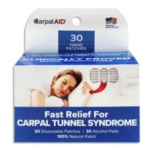 Hand-Based Carpal Tunnel Support Carpal AID Patch Plastic Left or Right Hand Clear One Size Fits Most