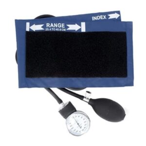 Aneroid Sphygmomanometer with Cuff Dixie EMS Adult Cuff Nylon Cuff 25 to 40 cm Palm Aneroid