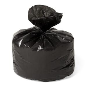 Trash Bag Medline 60 gal. Black LLDPE 1 mil 38 X 58 Inch Continuous Roll