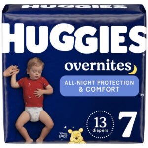 Unisex Baby Diaper Huggies Overnites Size 7 Disposable Heavy Absorbency