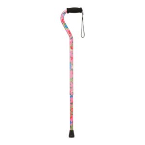 Offset Cane Nova Pink Garden Print