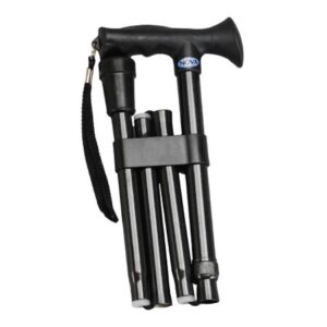 Folding Cane Nova Aluminum 31 to 35 Inch Height Black