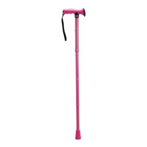 Folding Cane Nova Aluminum 31 to 35 Inch Height Pink