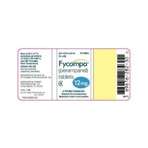 FYCOMPA Perampanel 12 mg Tablet 30 Tablets