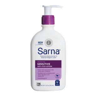 Anti-Itch Hand and Body Lotion Sarna 7.5 oz Pump Bottle Unscented Lotion