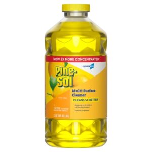 Surface Disinfectant Cleaner Pine-Sol Manual Pour Liquid 80 oz. Bottle Lemon Scent NonSterile