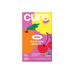 Oral Electrolyte Solution Cure Fruit Punch Flavor 7.5 Gram Electrolyte