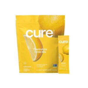 Oral Electrolyte Solution Cure Lemonade Flavor 7.3 Gram Electrolyte