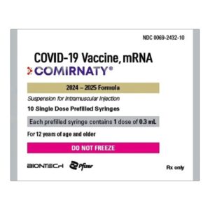 COMIRNATY 2024 – 2025 COVID-19 Vaccine, mRNA 0.1 mg / mL Injection 0.3 mL