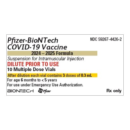PFIZER BIONTECH 2024 - 2025 COVID-19 Vaccine 0.033 mg / mL Injection 0.3 mL