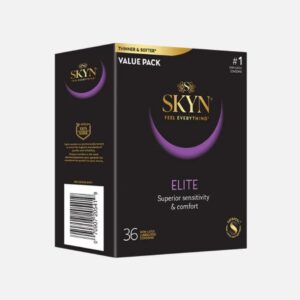 Condom SKYN Elite Lubricated One Size Fits Most 36 Per Box
