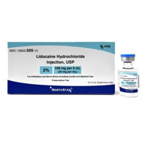 Lidocaine HCl, Preservative Free 2%, 20 mg / mL Injection 5 mL