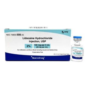 Lidocaine HCl, Preservative Free 2%, 20 mg / mL Injection 5 mL