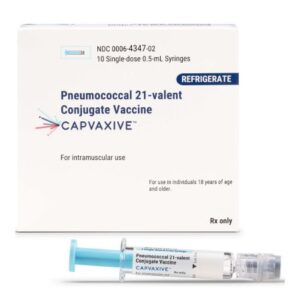 CAPVAXIVE Pneumococcal 21-valent Conjugate Vaccine 84 mcg / 0.5 mL Injection 0.5 mL