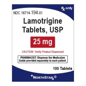 Lamotrigine 25 mg Tablet 100 Tablets