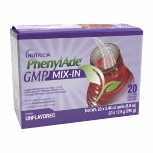 Oral Supplement PhenylAde GMP Mix-In Unflavored Powder 12.5 Gram Individual Packet