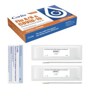 Control Tyfast Flu A+B / COVID-19 Positive Level / Negative Level 20 Swabs