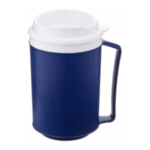 Insulated Drinking Mug Performance Health 12 oz. Blue Plastic Reusable