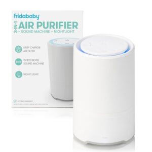 Air Purifier Fridababy 150 sq ft. 7 X 7 X 9.5 Inch AC Power Hepa and Carbon Filter 3 Speeds
