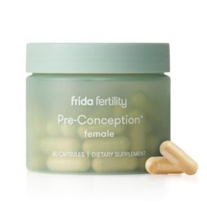 Dietary Supplement Frida Fertility – Female Pre-Conception Vitamin C 90 mg Strength Capsule 60 per Bottle