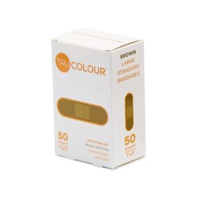 Adhesive Strip Tru-Colour 1 X 3 Inch Fabric Rectangle Brown Sterile