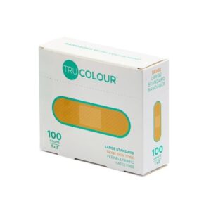Adhesive Strip Tru-Colour 1 X 3 Inch Fabric Rectangle Beige Sterile