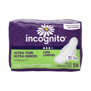 Feminine Pad Incognito Ultra Thin with Wings / Super Heavy Absorbency