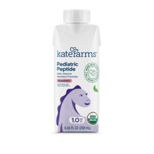 Pediatric Oral Supplement Kate Farms Pediatric Peptide Strawberry Flavor 8.45 oz. / 250 mL Reclosable Carton Liquid Organic Pea Protein