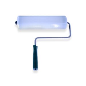 Cleanroom Tacky Roller Handle Cleanline 12 Inch Stainless Steel Silver / Black
