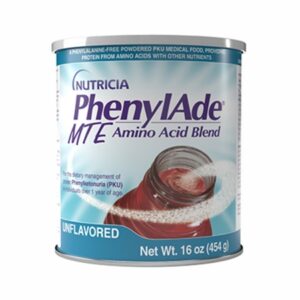 Oral Supplement PhenylAde MTE Amino Acid Blend Unflavored Powder 16 oz. / 454 Gram Canister