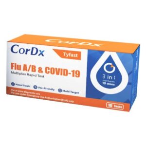 Respiratory Test Kit Tyfast Flu A+B / COVID-19 Multiplex Rapid Test 10 Tests